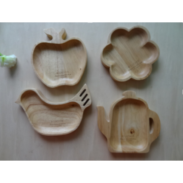 Various Shape Natural Wood Serving Tray Plate